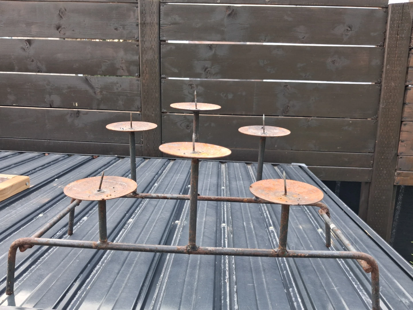 Rustic Metal Candelabra - photo 2
