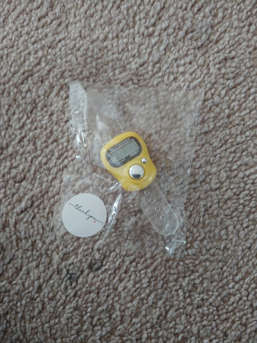 Yellow Digital Tally Counter