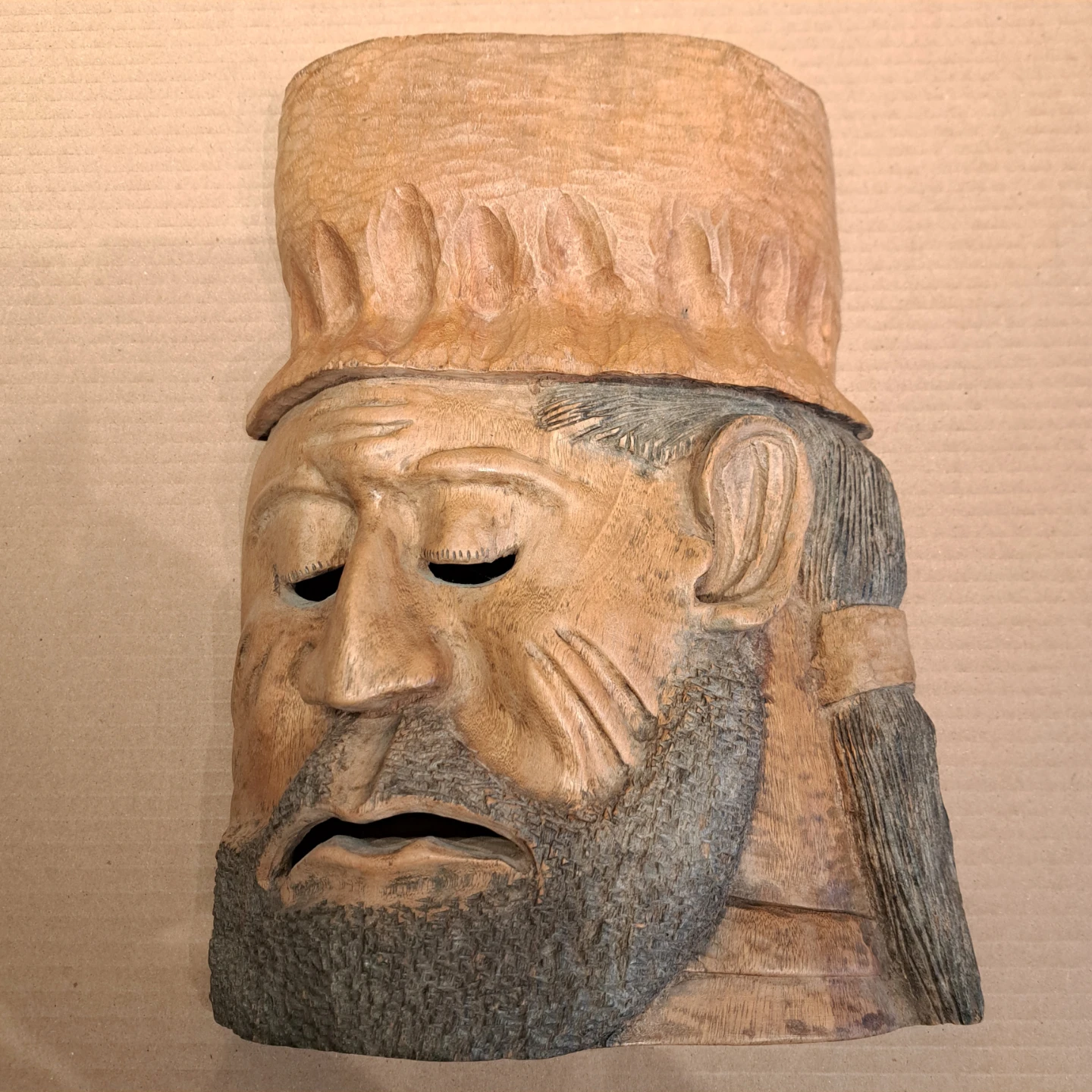 Mask of a man in a hat - photo 2