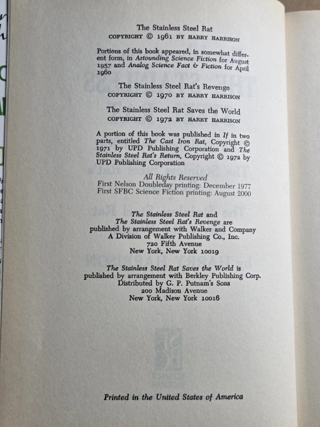 The Adventures of the Stainless Steel Rat by Harry Harrison - photo 2