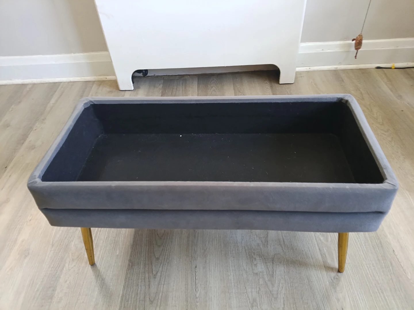 Grey Storage Ottoman Bench - photo 2