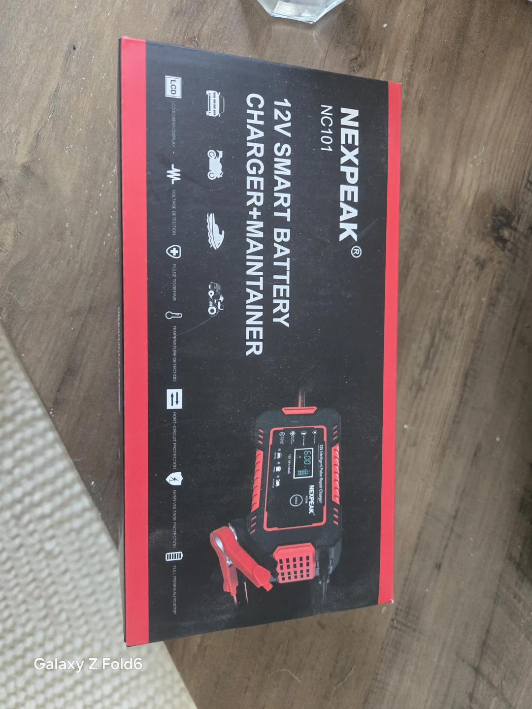 NEXPEAK NC101 12V Smart Battery Charger+Maintainer