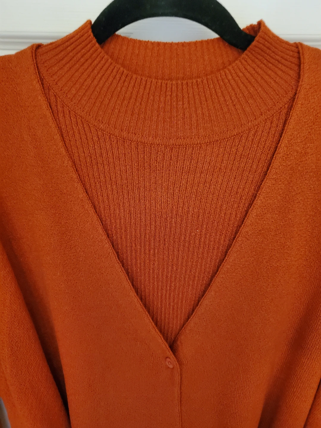 Plus Size 2 PC. Knit Belted Cardigan and Mock Turtleneck - photo 2