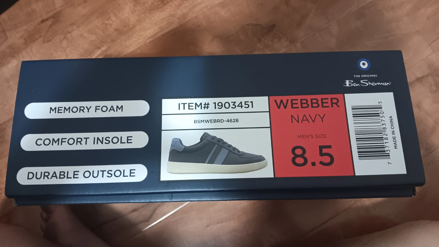 (New) Ben Sherman Webber Navy Men's Size 8.5 Sneakers - photo 2