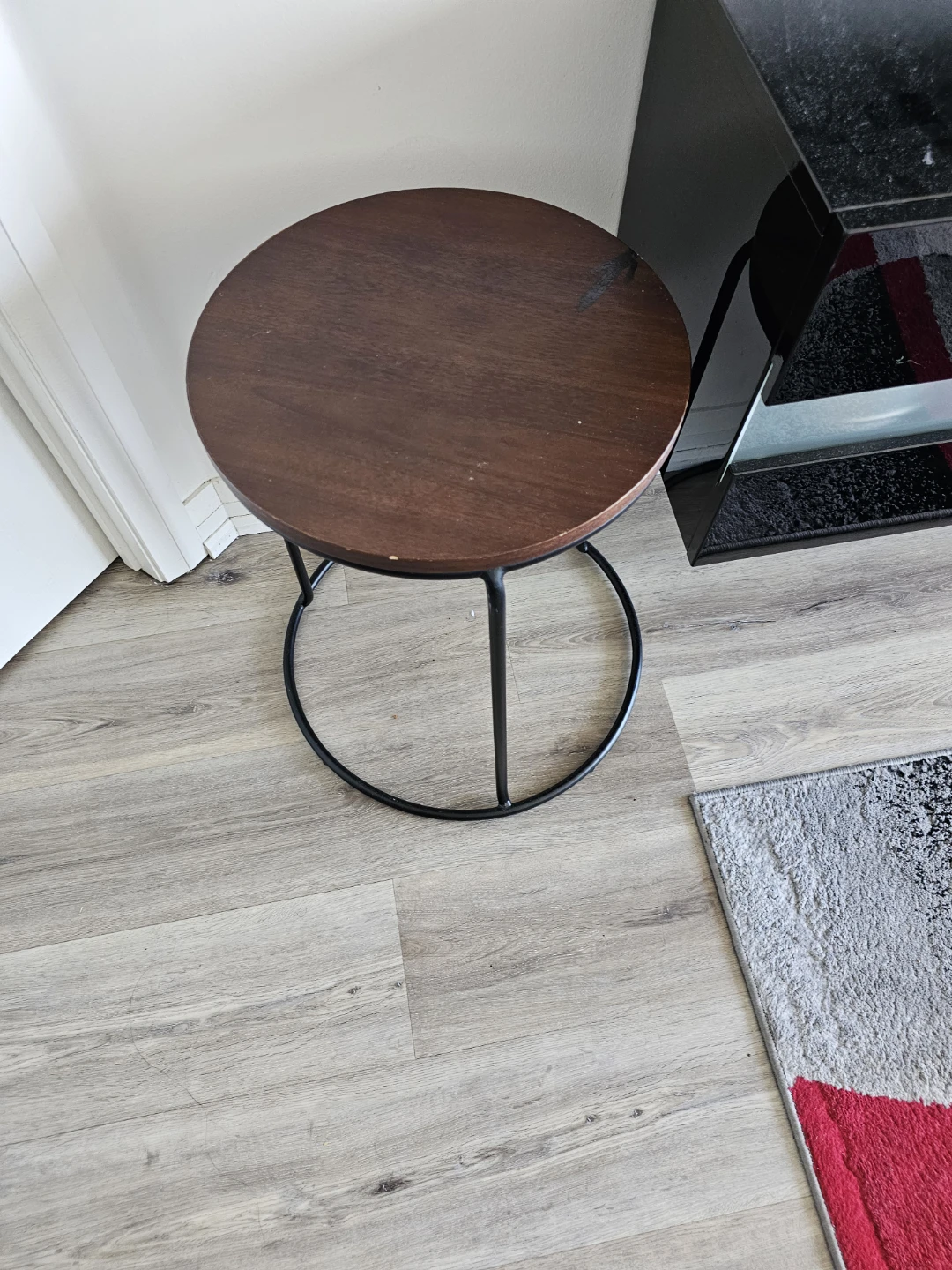 Round Wood Accent Table - photo 2