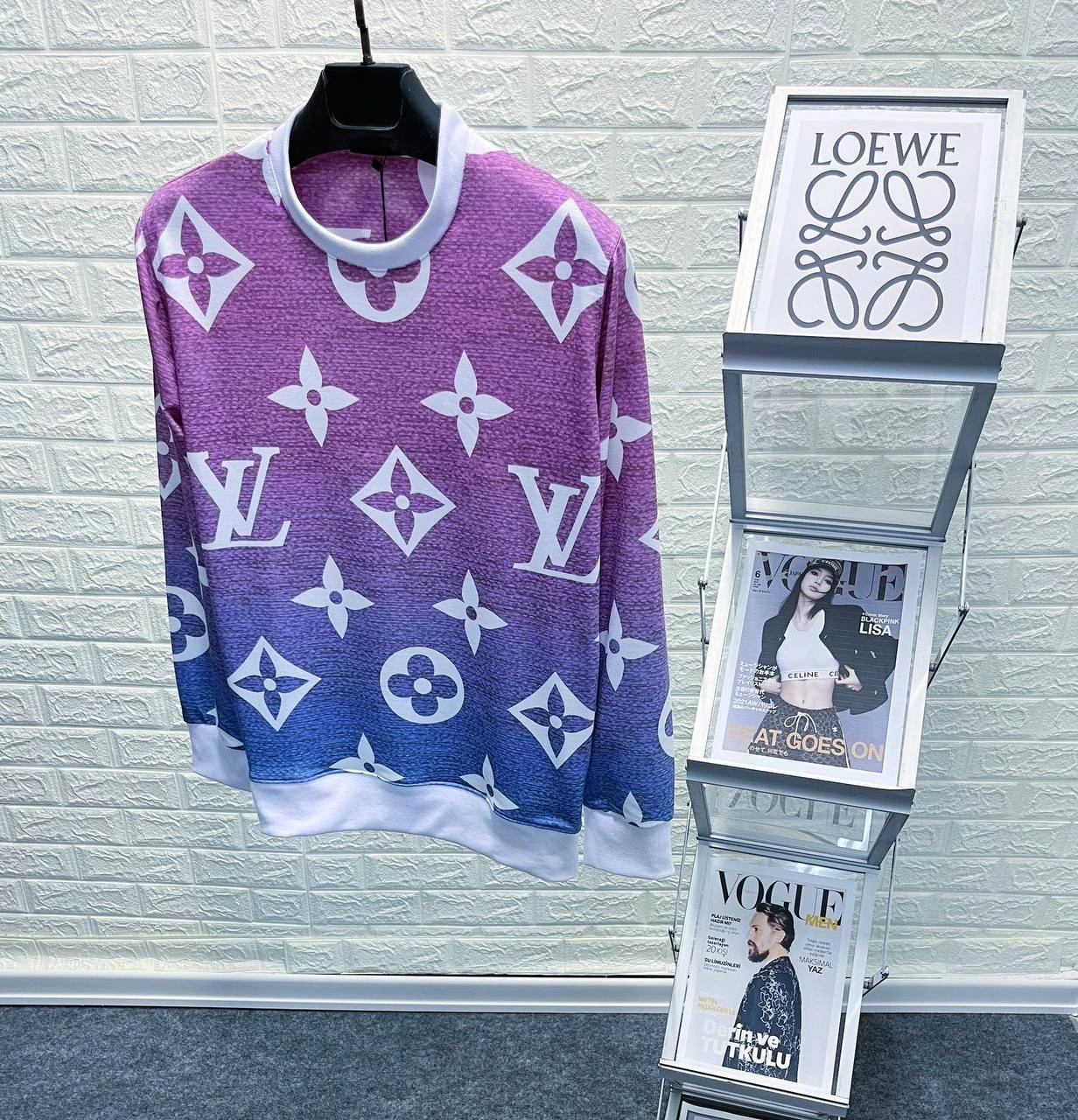 Men's All Over Print Crewneck Sweater - photo 3
