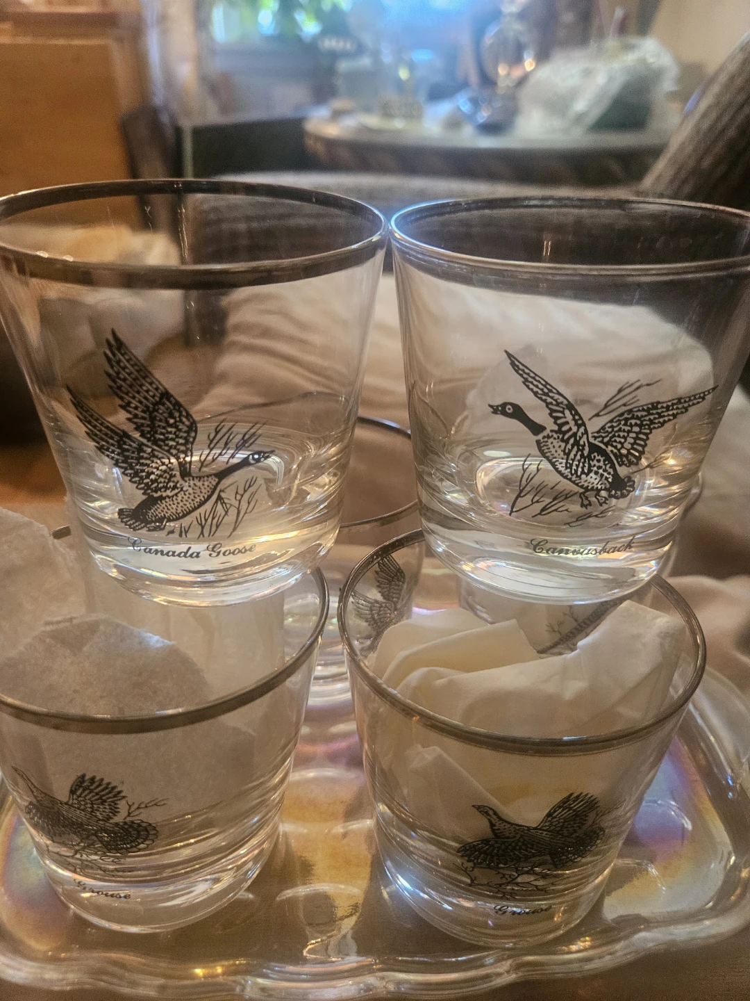 Set of 6 Vintage MID.Century modernball Gamebird Glass - photo 2