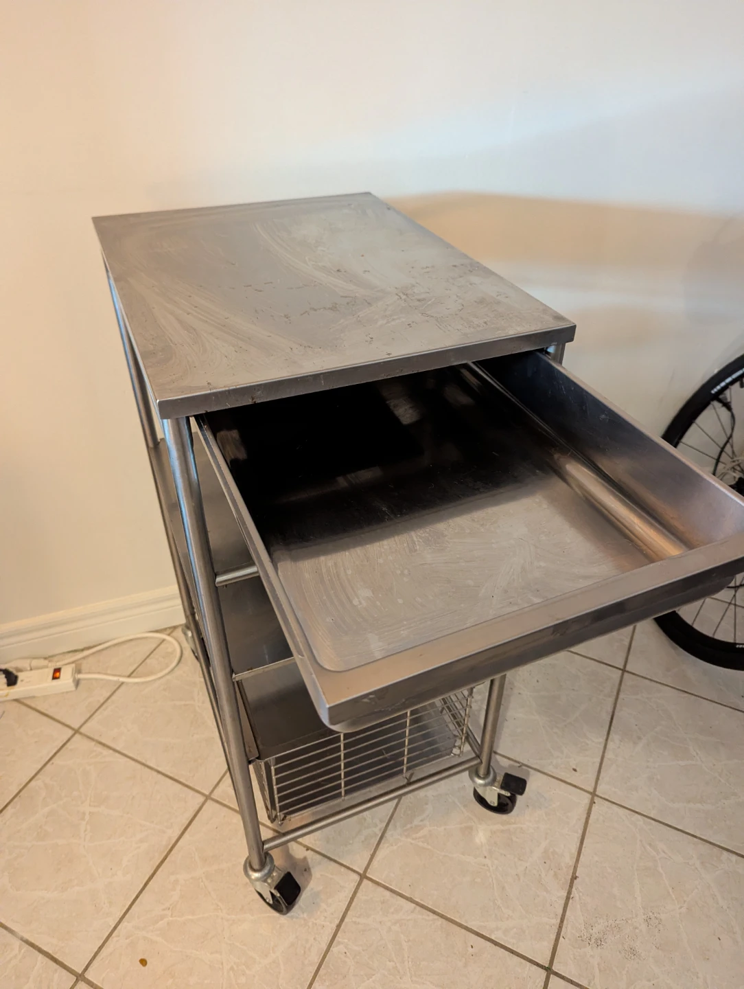Stainless Steel Rolling Bar Cart - photo 4