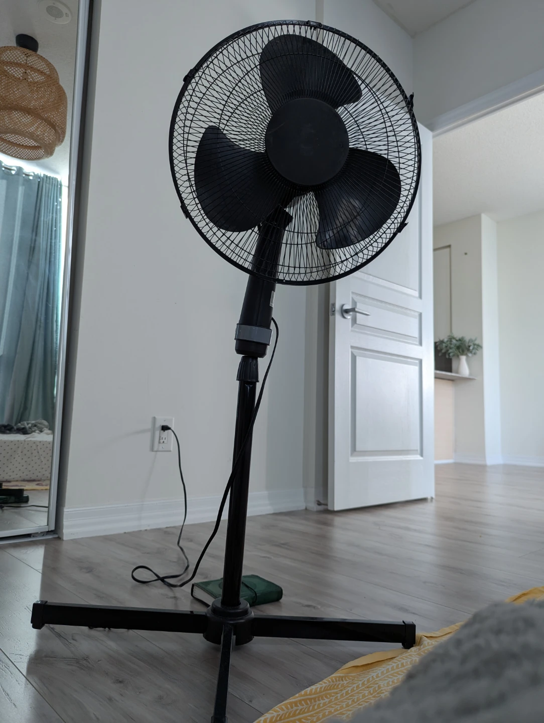 Black Standing Fan