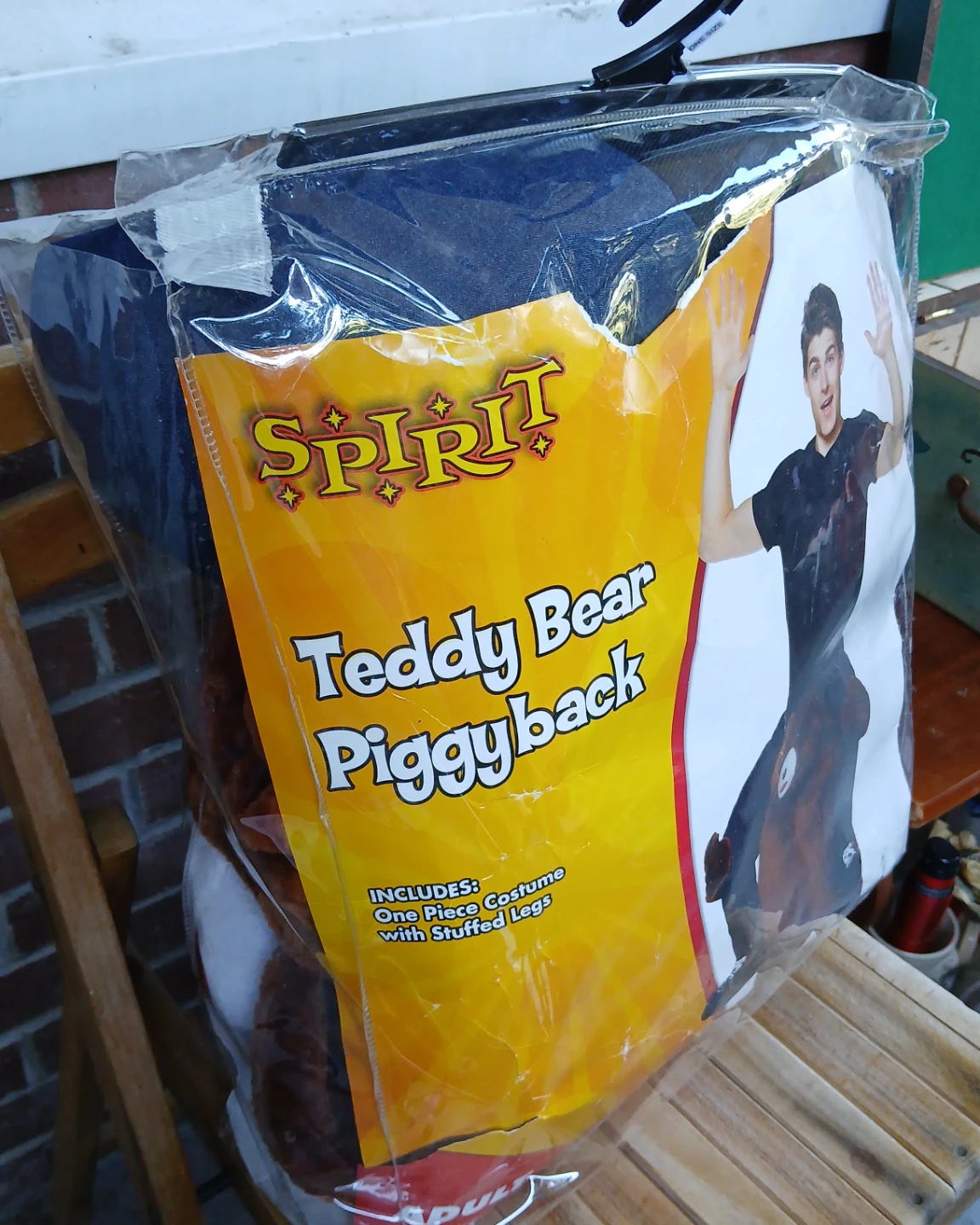 Spirit Teddy Bear Piggyback Costume Adult One Size - photo 2