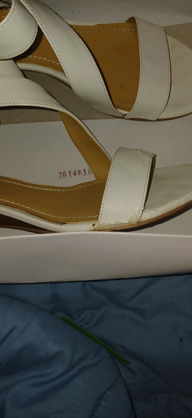Nine West White Wedge Sandals - photo 5