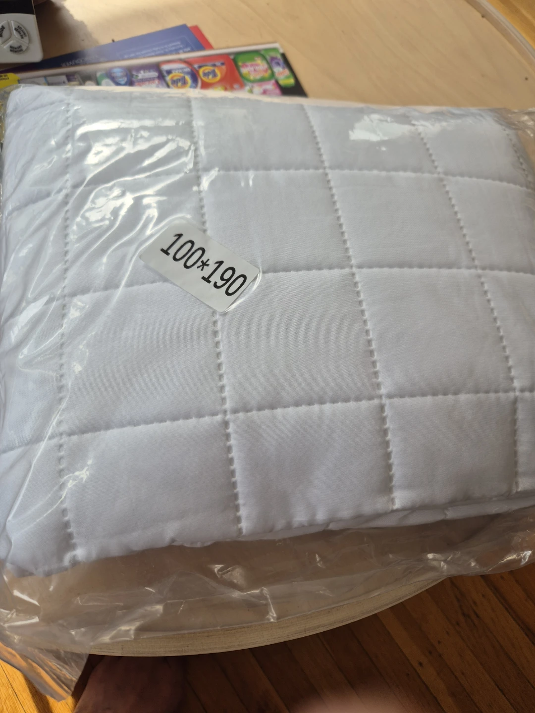 White Quilted Mattress Protector 100x190