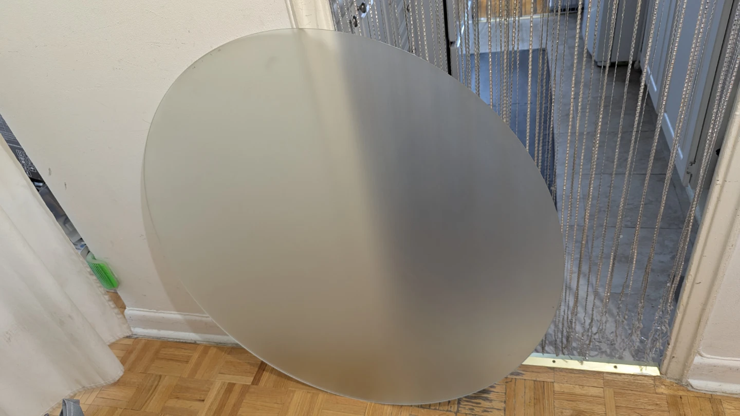 39.5" Circle Matte Glass Top, Table Top, a piece of glass - photo 2