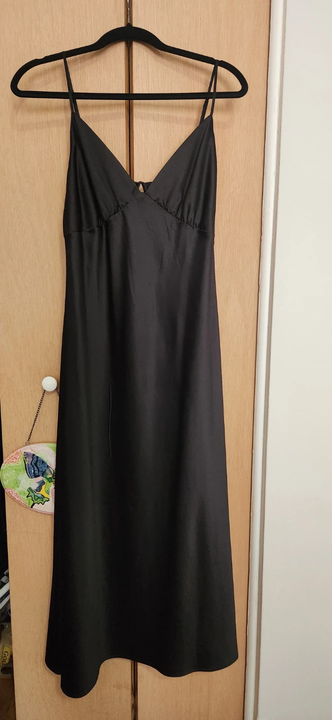 Dynamite Black Midi Slip Dress - photo 2