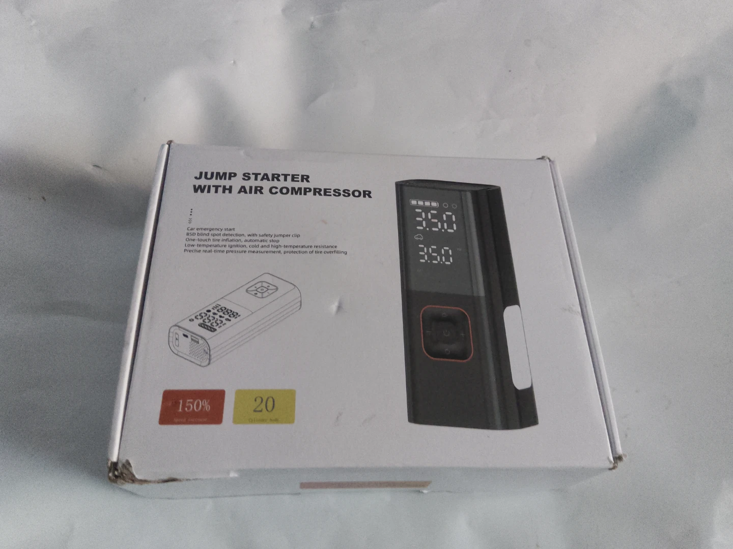 Jump Starter with Air Compressor