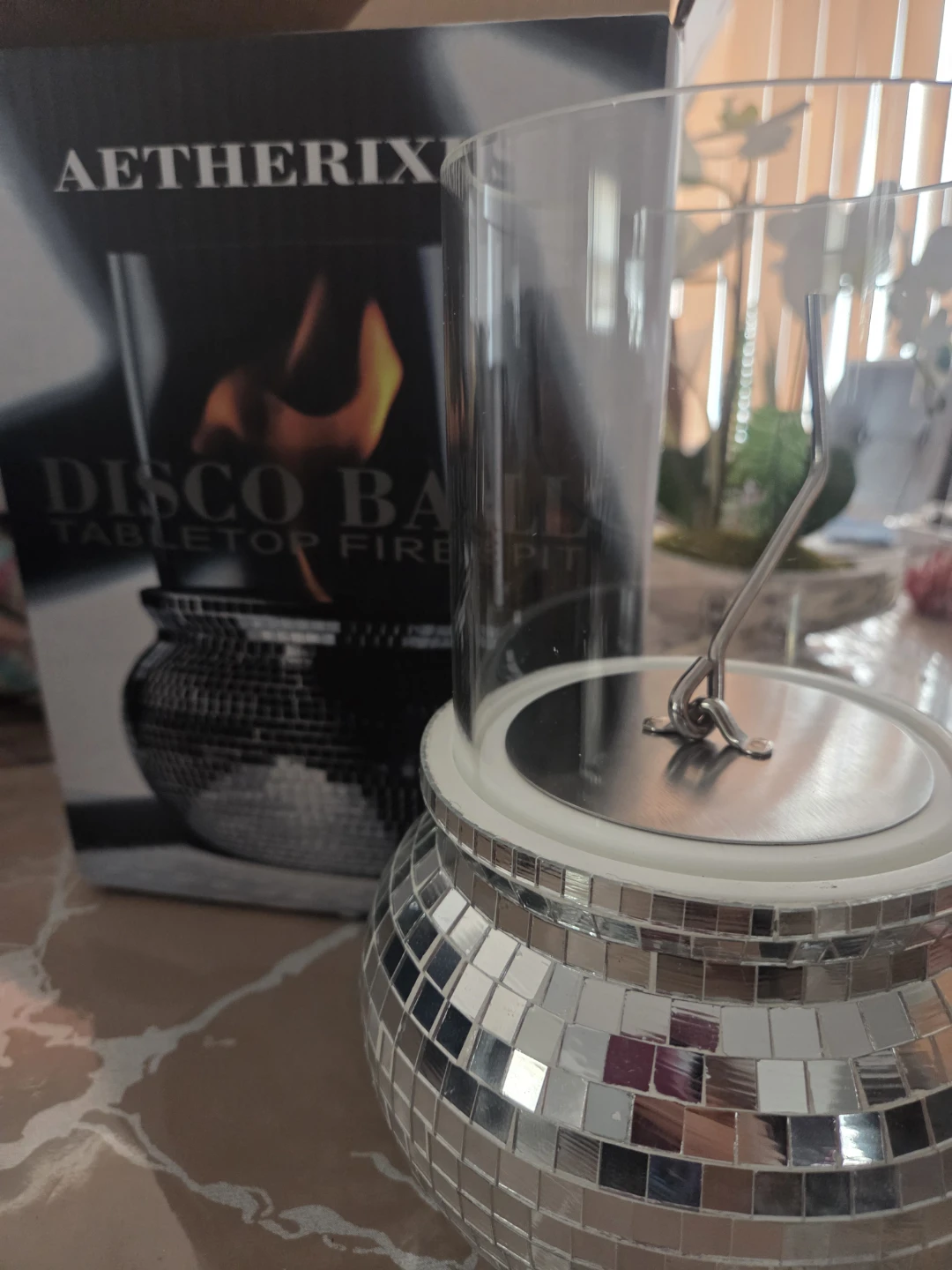 Aetherix Disco Ball Tabletop Fire Pit