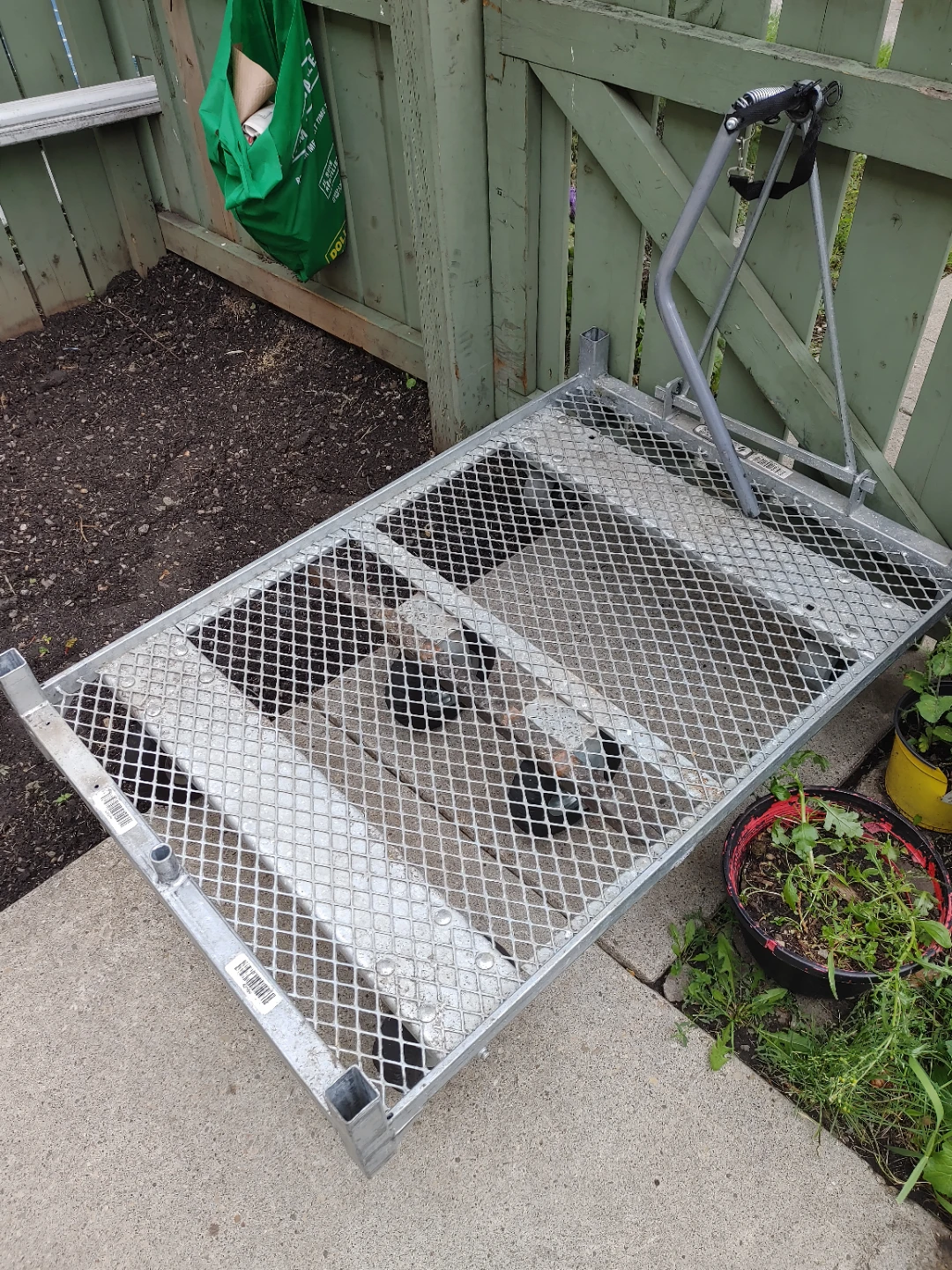 Metal Utility Cart with Wheels - photo 2