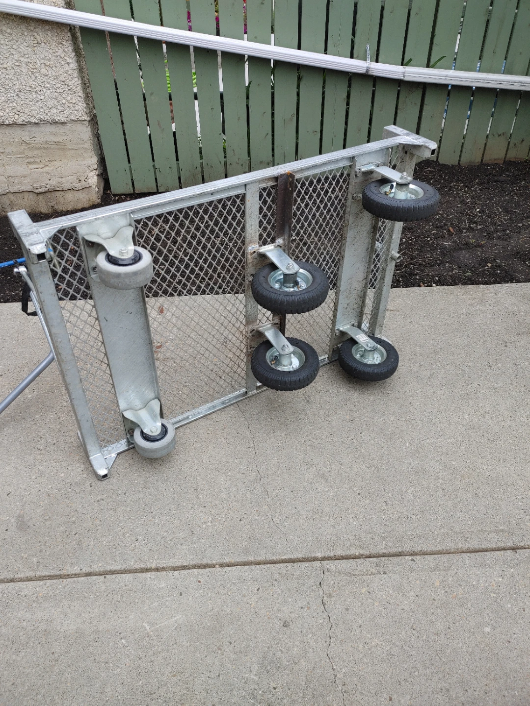Metal Utility Cart with Wheels - photo 4