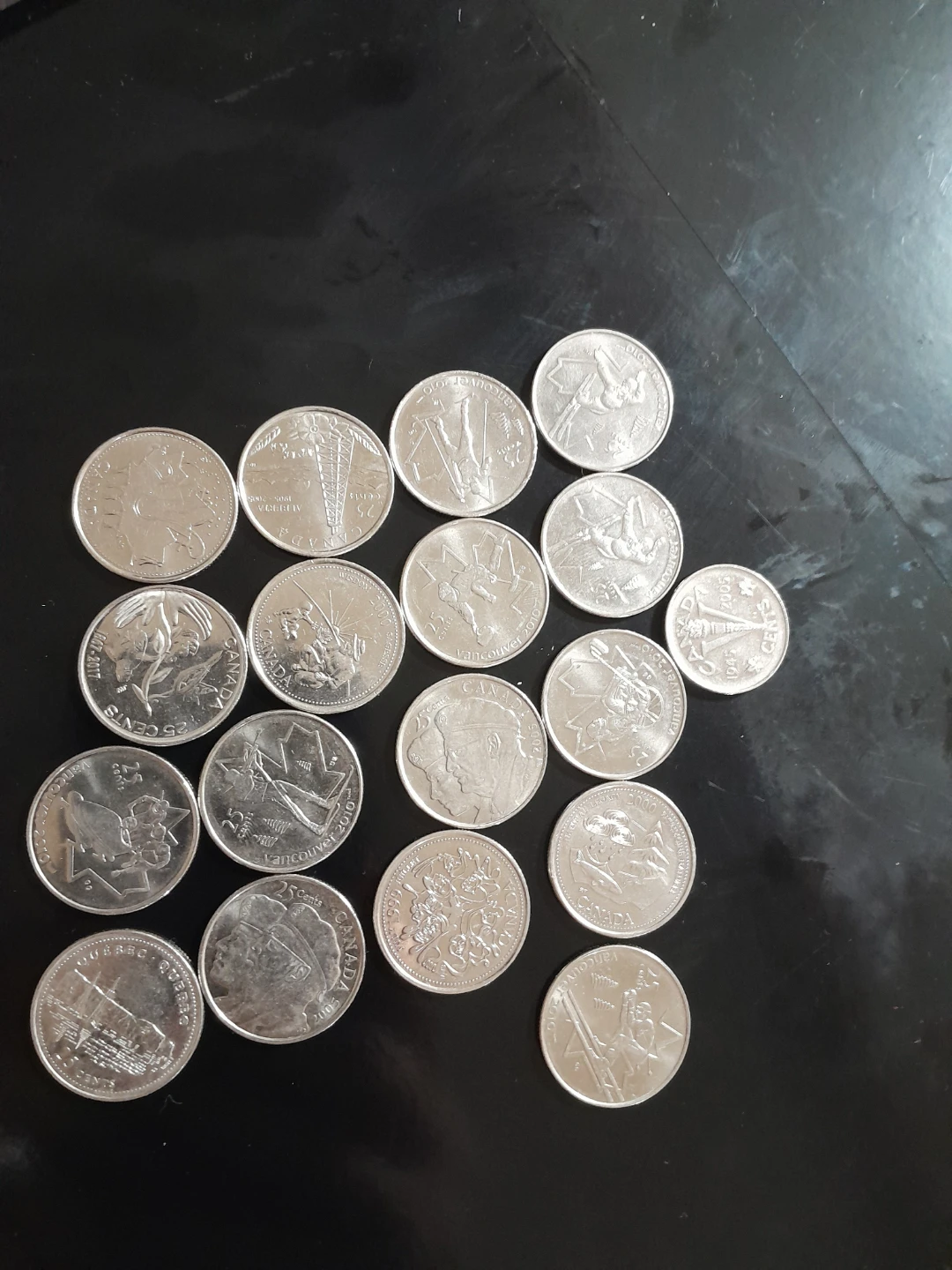 Collection of Canadian Quarters