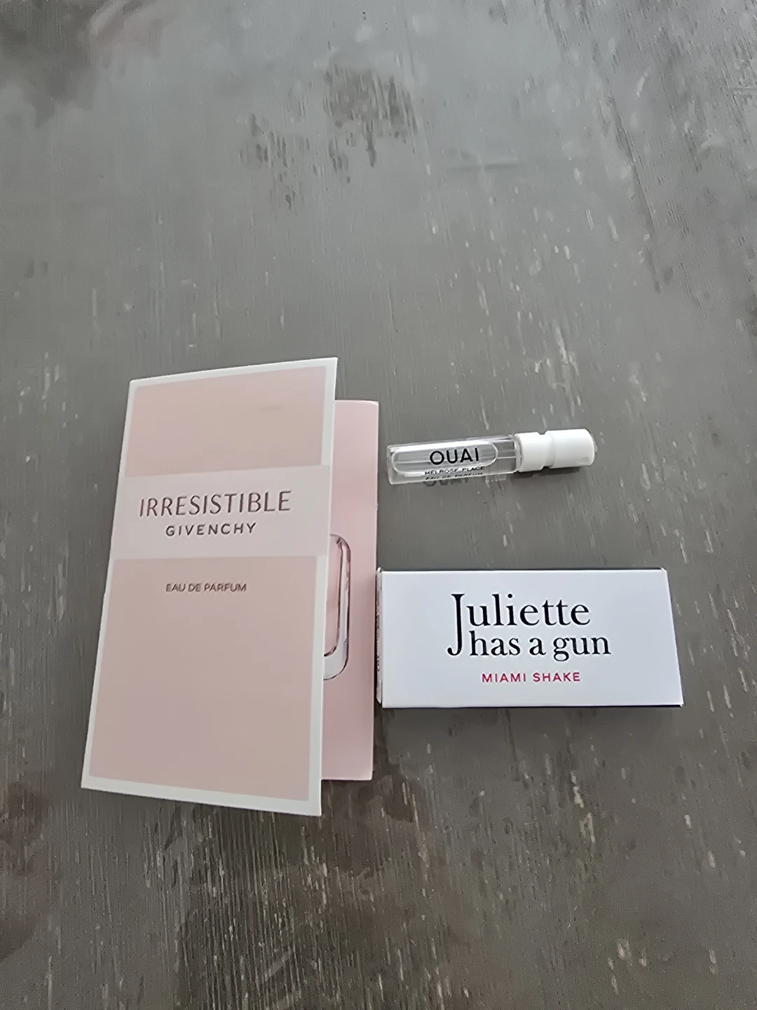 Givenchy, OUAI, and Juliette Has A Gun Samples