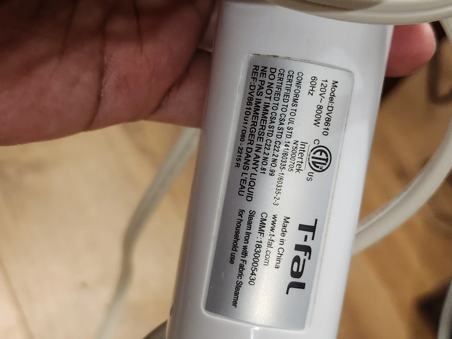 T-fal 2 in 1 - Iron and Steamer - photo 3