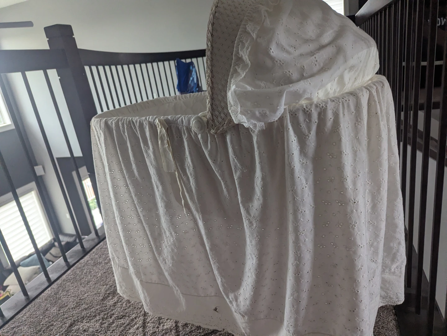White Moses Basket Bassinet - photo 5