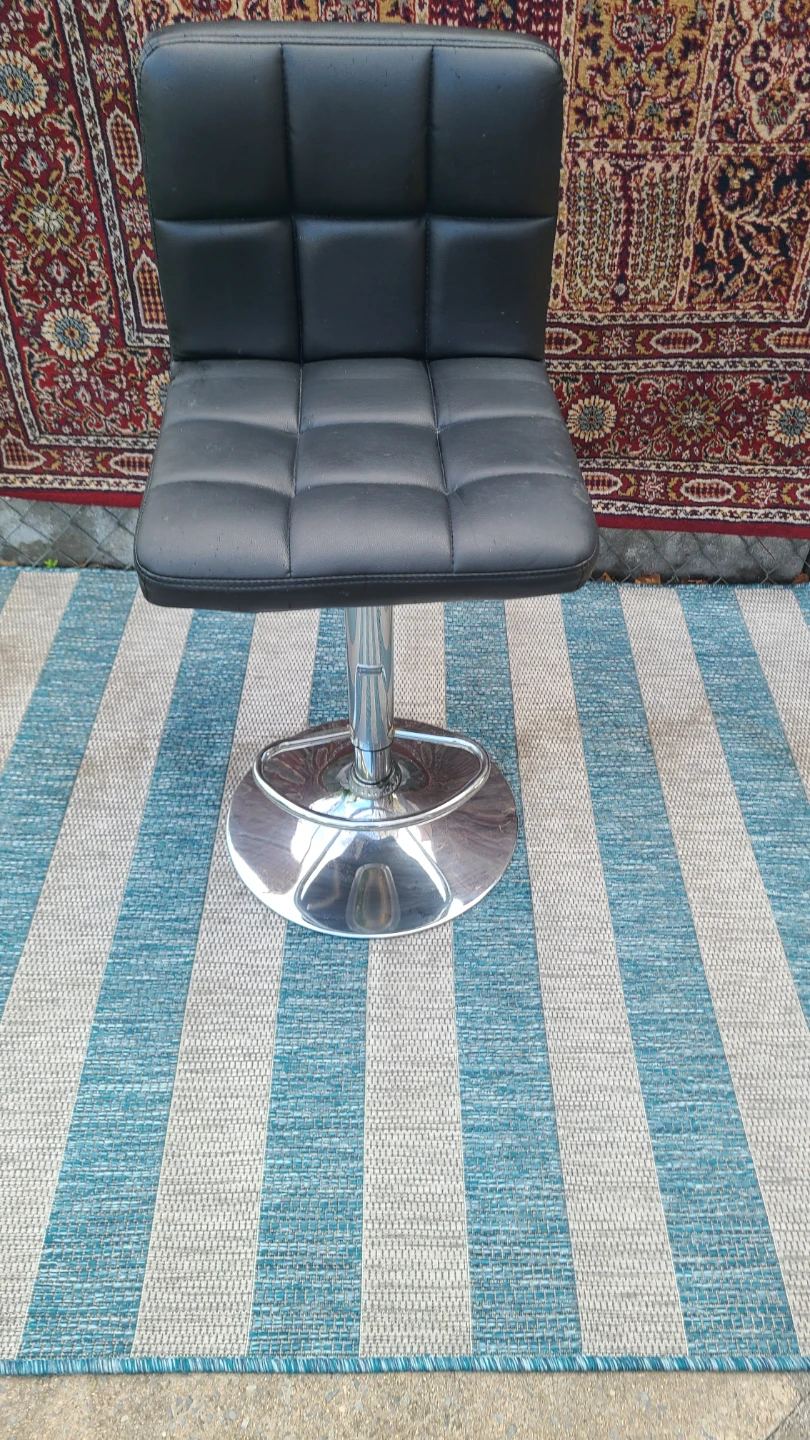 Black Adjustable Bar Stools - photo 4