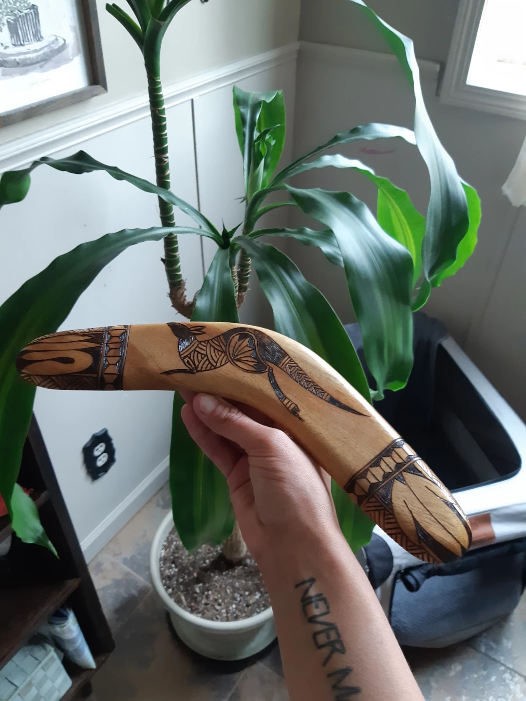 Australian decorative wooden souvenir boomerang - photo 4