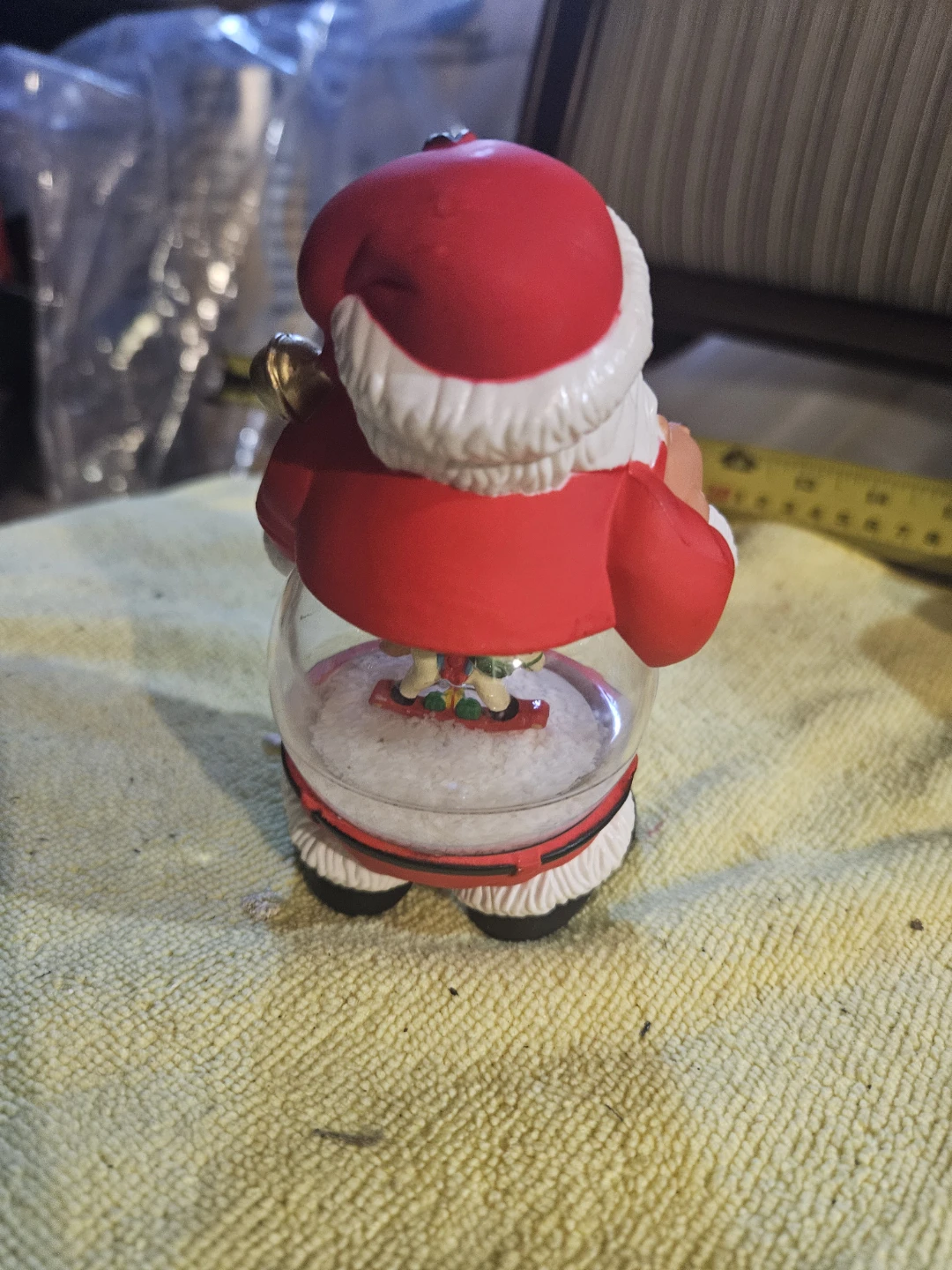 Santa Claus Snow Globe with Teddy Bear and Rocking Horse - photo 5