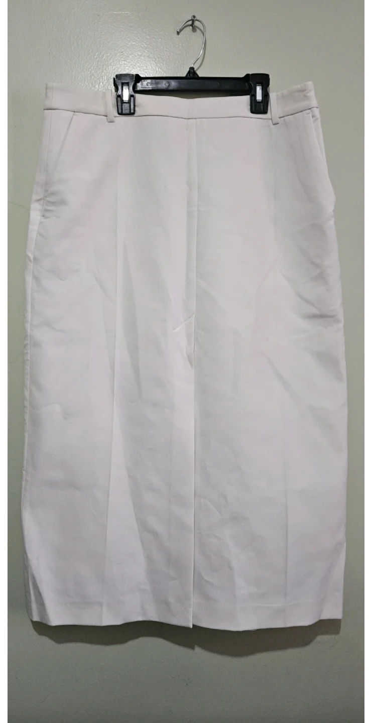 ZARA White Maxi Dress Skirt with Pockets