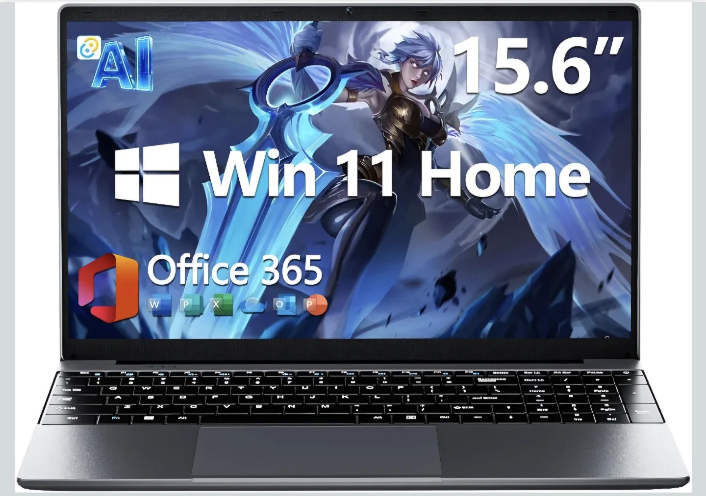 15.6" Laptop with 12GB RAM, 256GB SSD