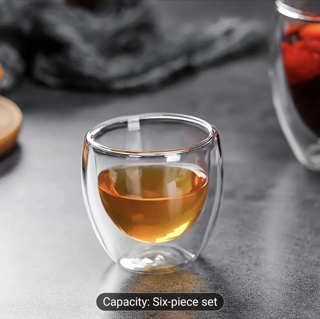 Double Wall Glass Cup Set of 6 - photo 2