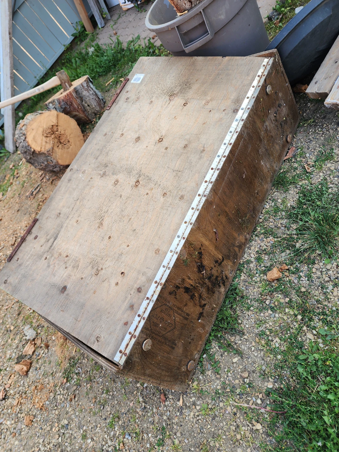 Wooden Storage Box with Hinged Lid - photo 5