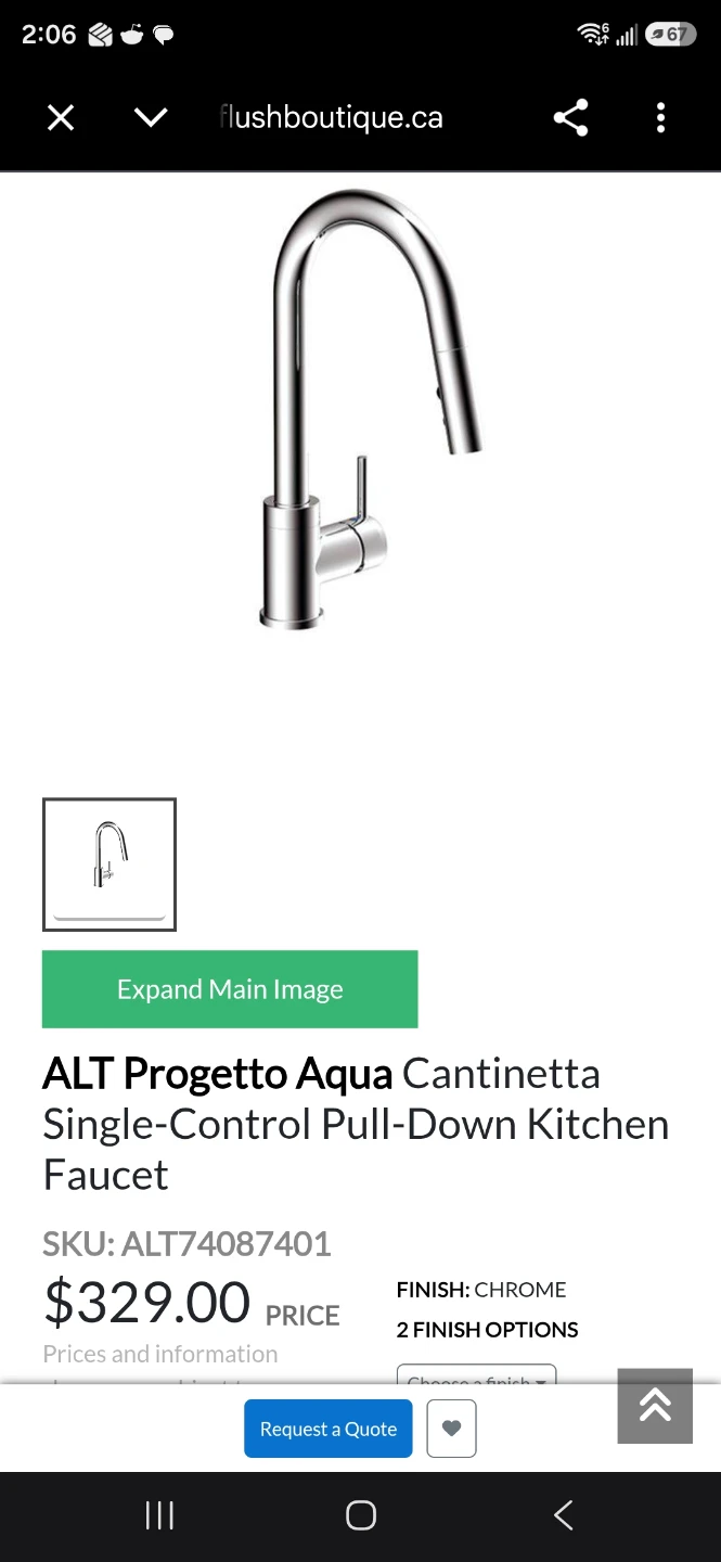 ALT Progetto Aqua Cantinetta Pull-Down Kitchen Faucet - photo 5