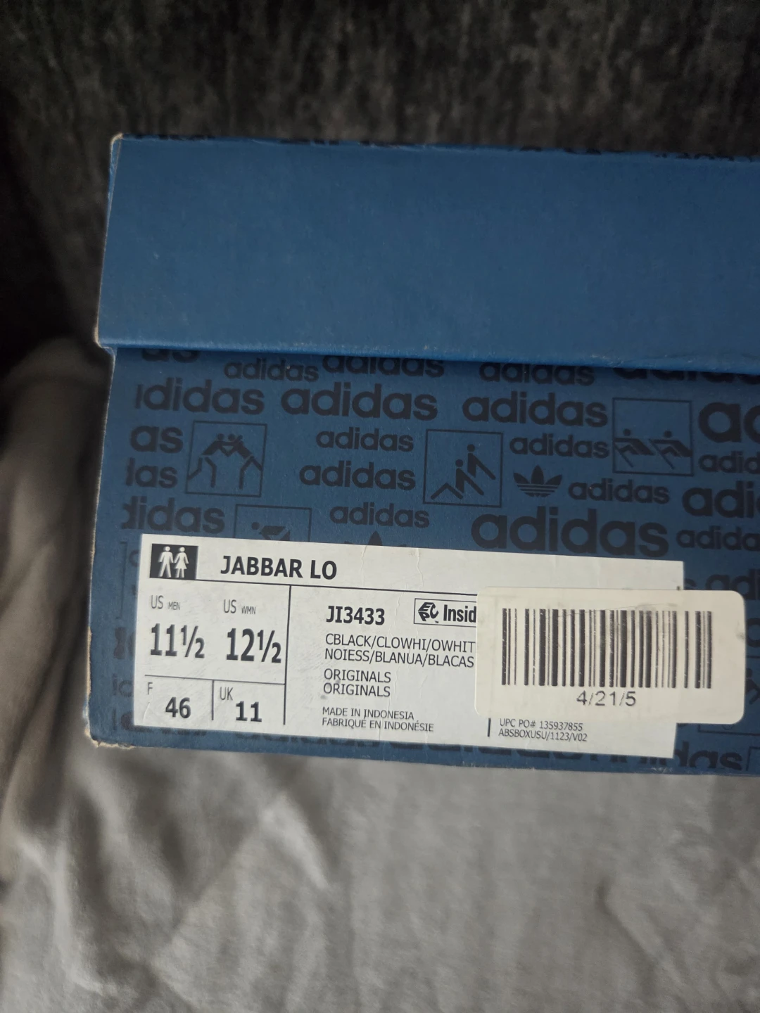Adidas Jabbar Lo Sneakers Black/White US Men's 11.5 - photo 3