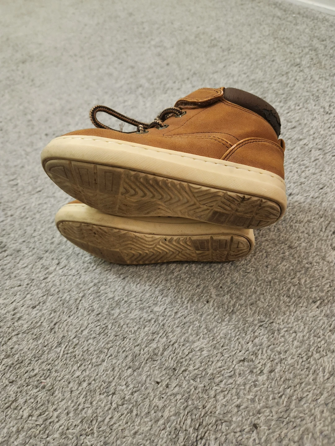 Brown Lace-up velcro Boots, Toddler Kids Size 9 - photo 5