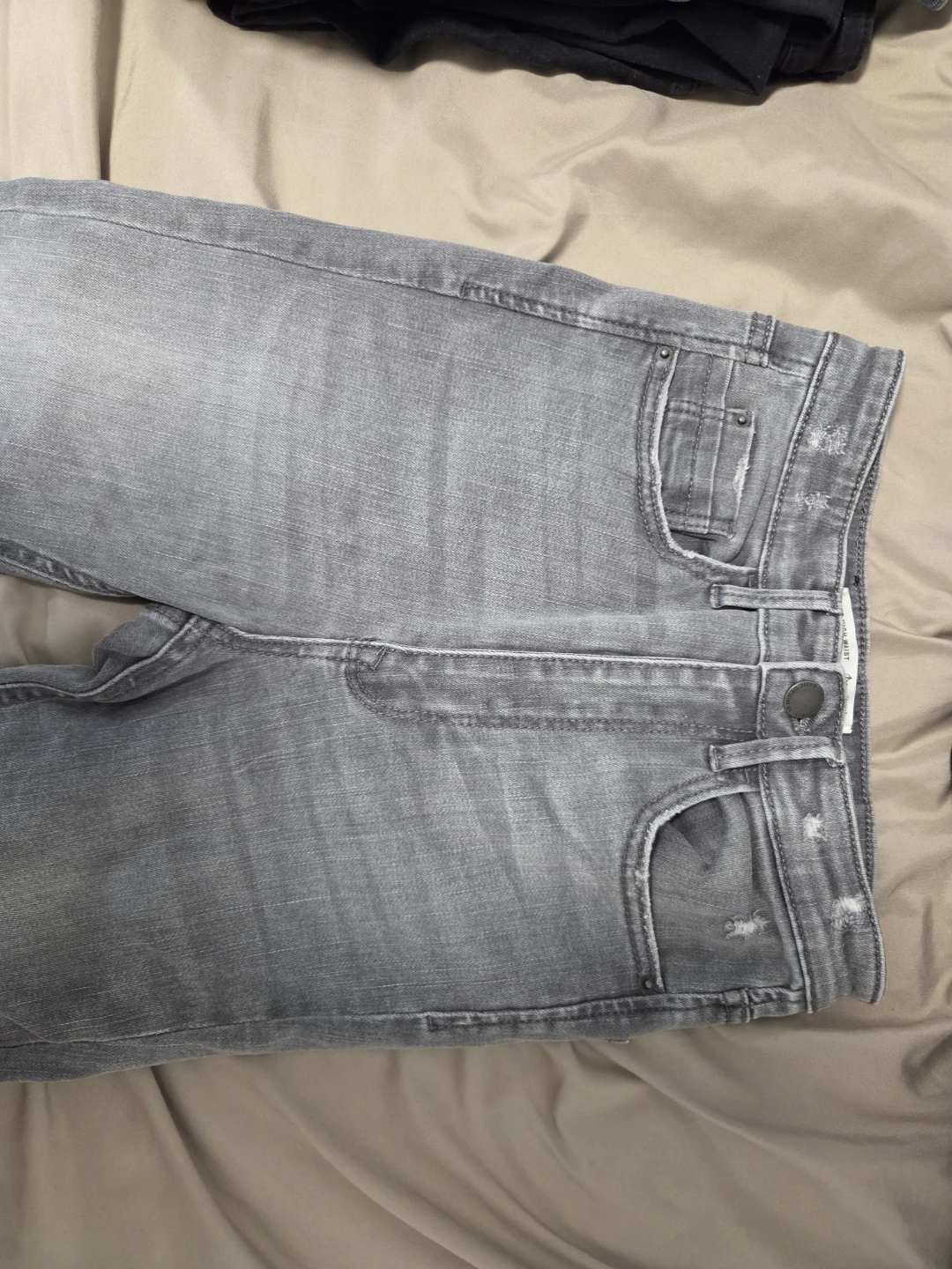 Stradivarius Super High Waist Jeans Grey EUR 34