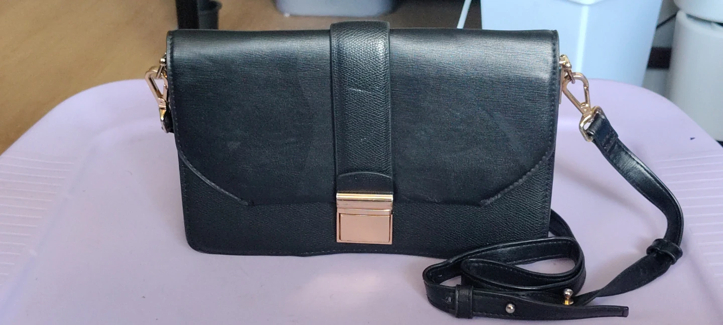 H&M Black Faux Leather Crossbody Bag - photo 2