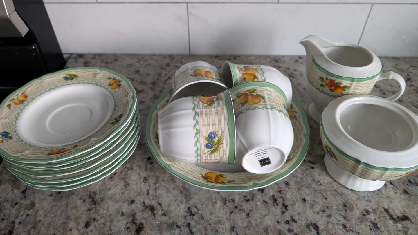 Vintage Bountiful by Mikasa Coffee Cup Saucers Set - photo 5