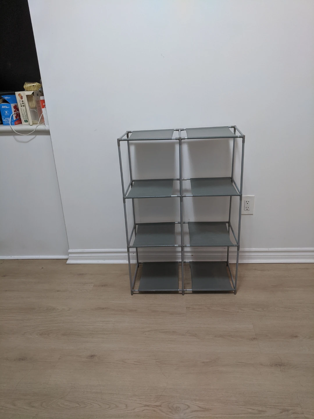8 tier grey fabric  rack