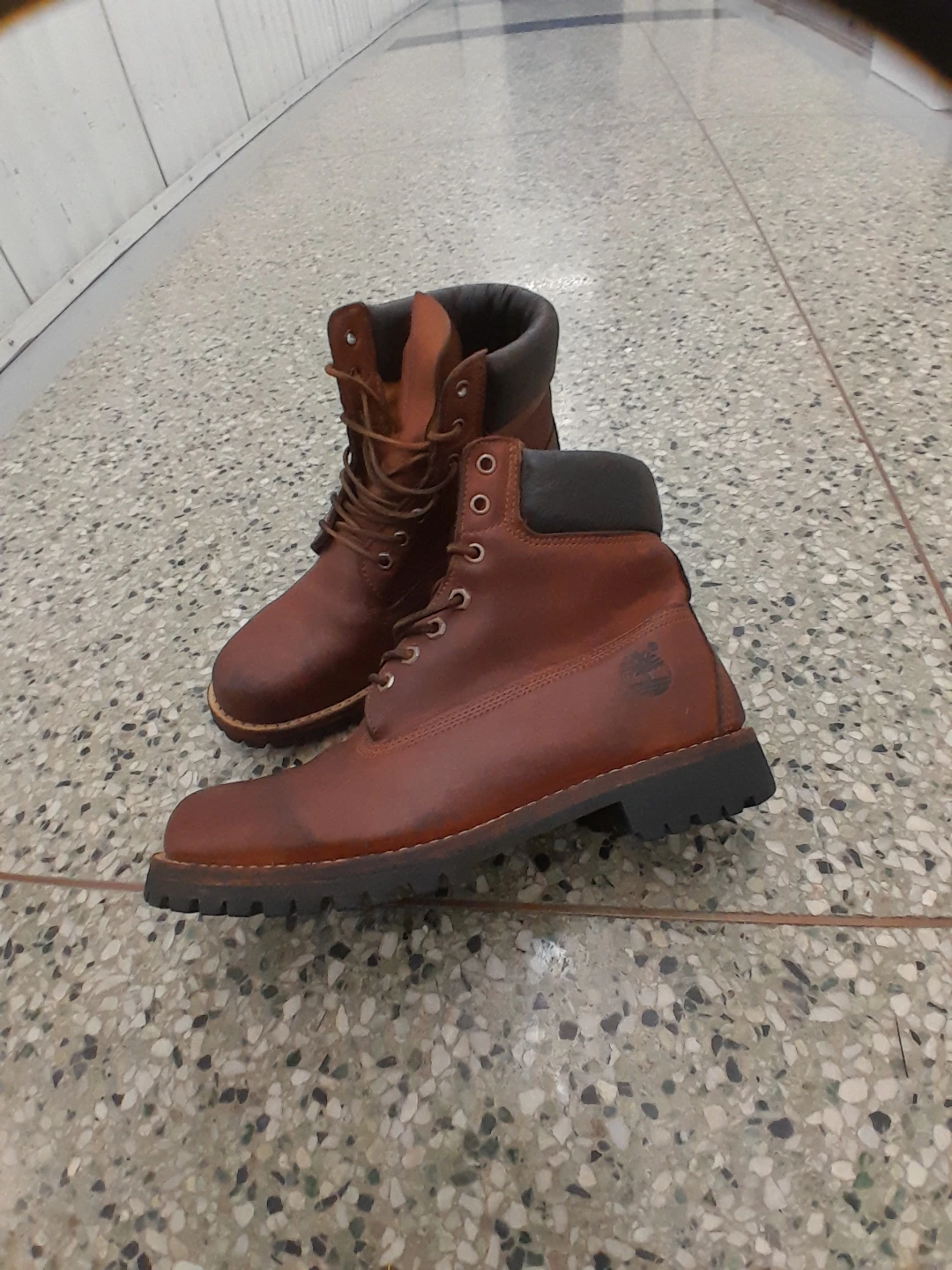 Timberland Brown Leather Boots Men's Size 10 - photo 4