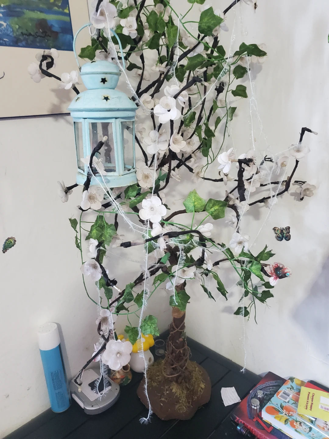 Decorative Artificial Tree with Lantern