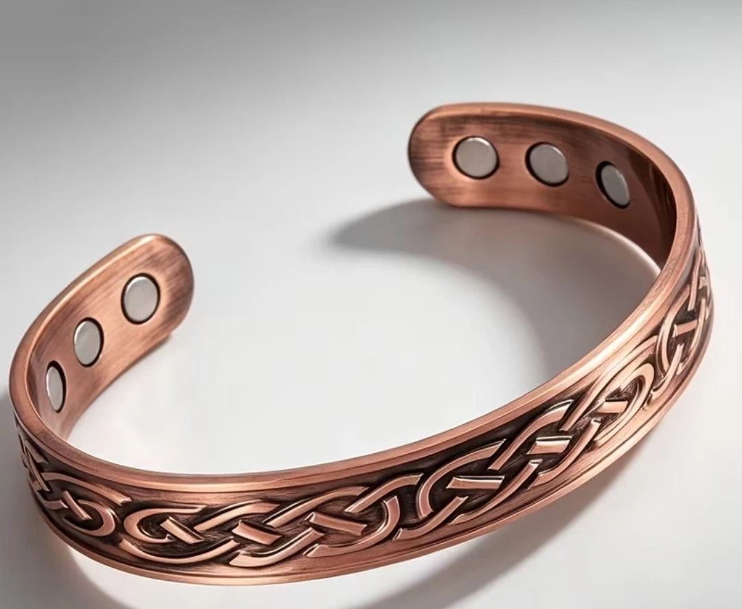 Copper Magnetic Bracelet - Celtic Knot Design - photo 2