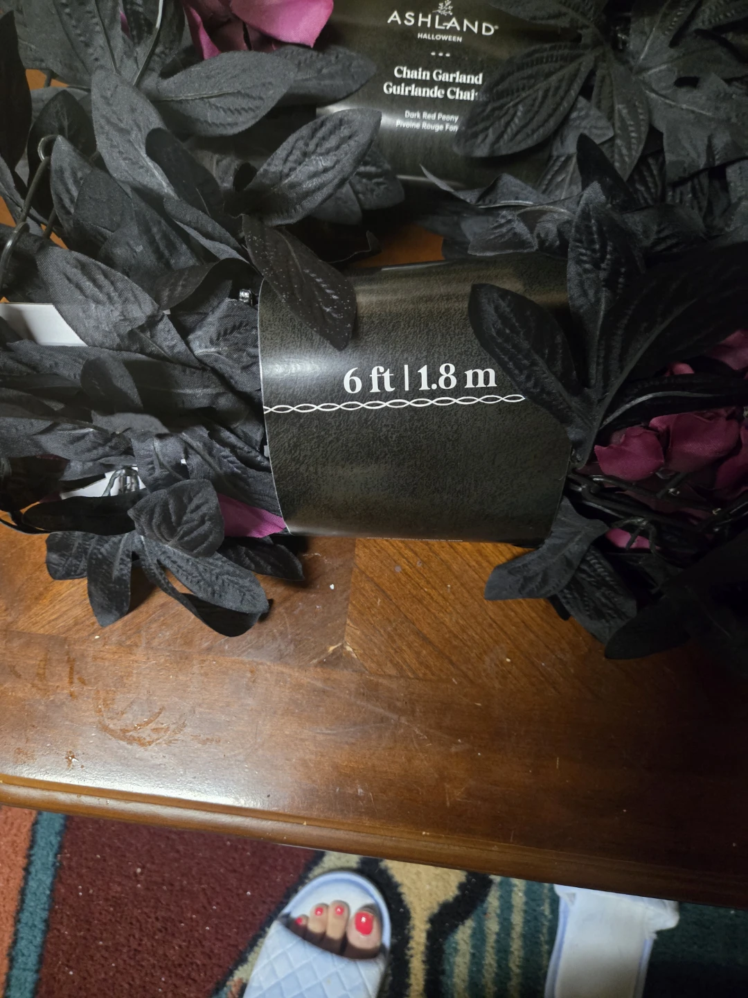Ashland Halloween Chain Garlands - Dark Reddish Purple Peony - photo 3
