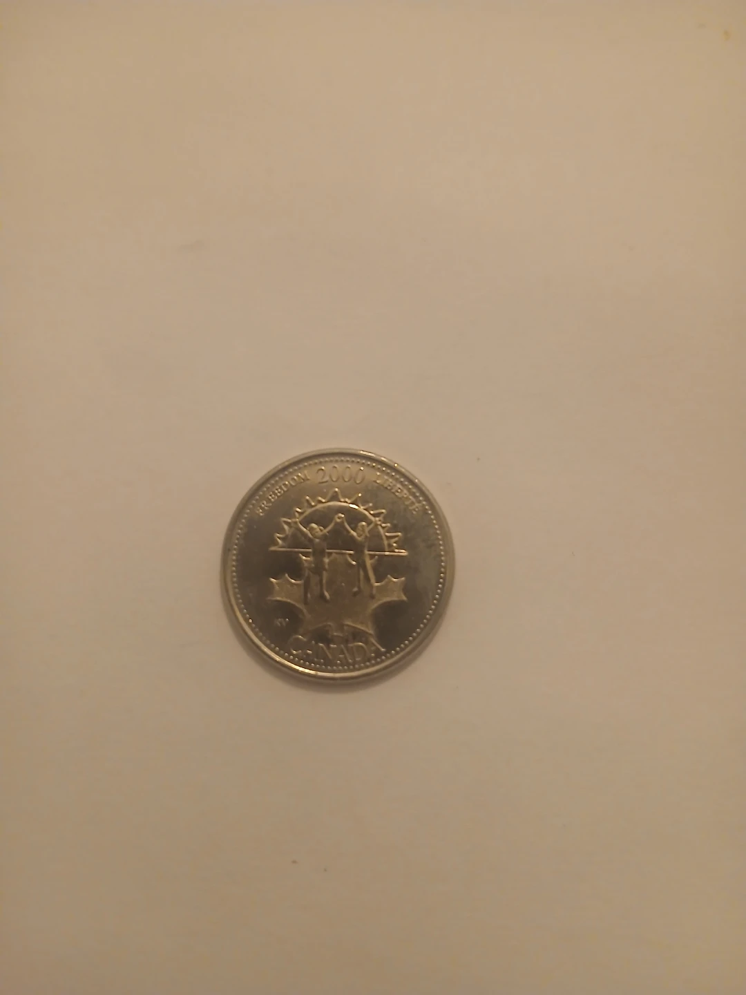 2000 Canada 25 Cents Coin
