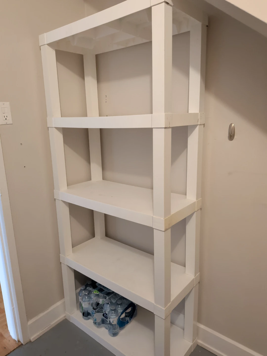 White 5-Shelf Storage Unit