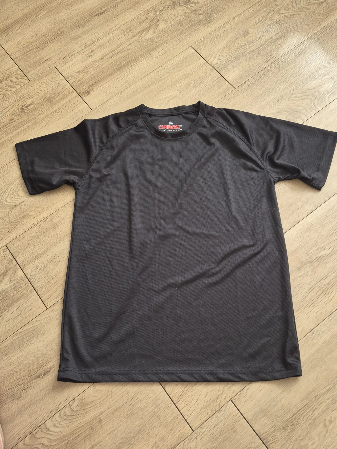 CARGO Black Polyester T-Shirt - Size M