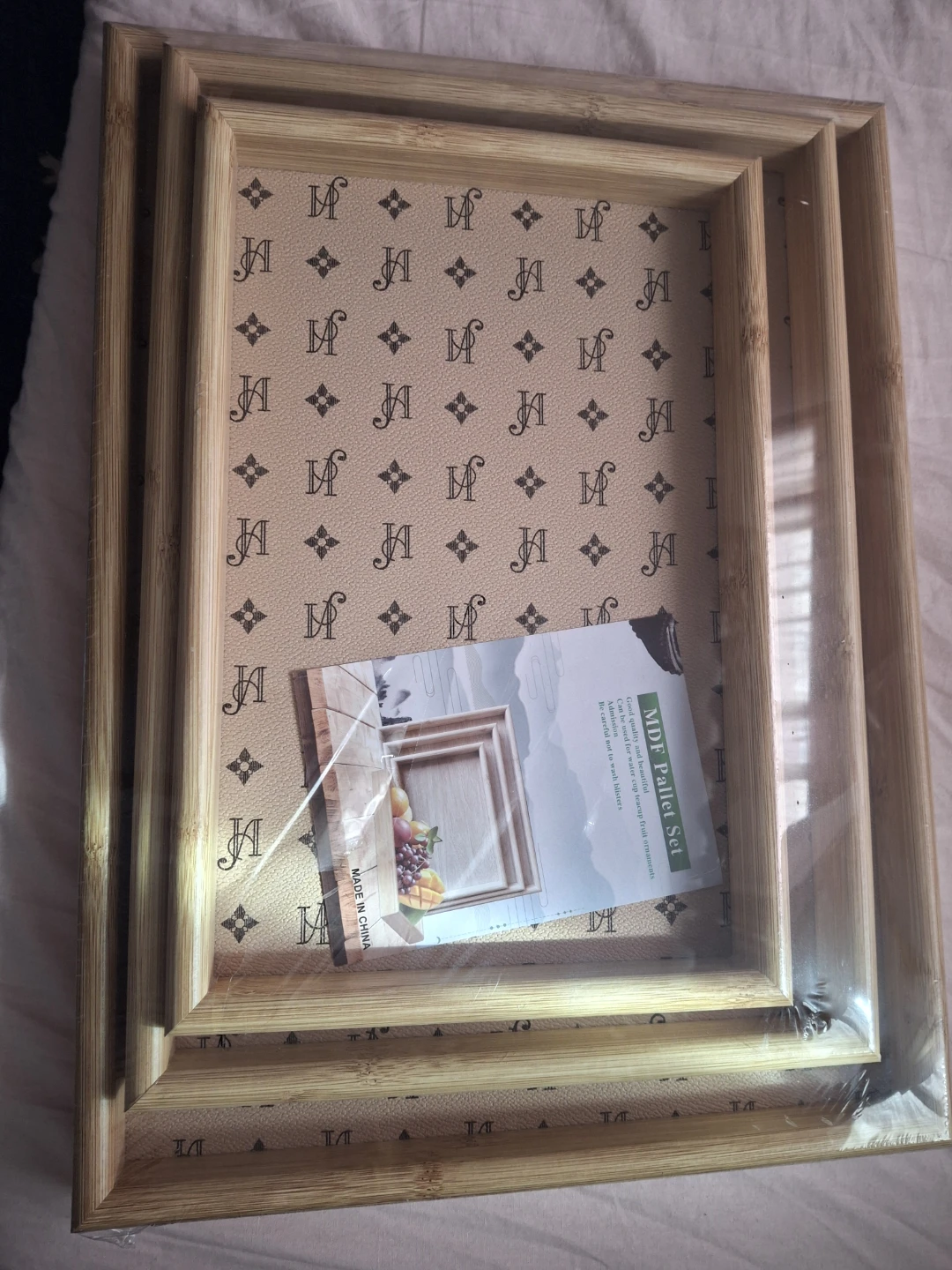 MDF Pallet Set of 3 Trays