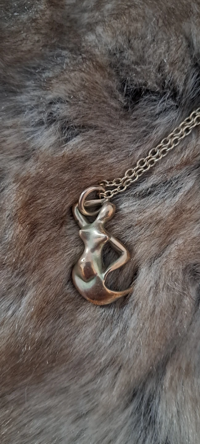 Georg Jensen Sterling Silver Mermaid Pendant Necklace - photo 2
