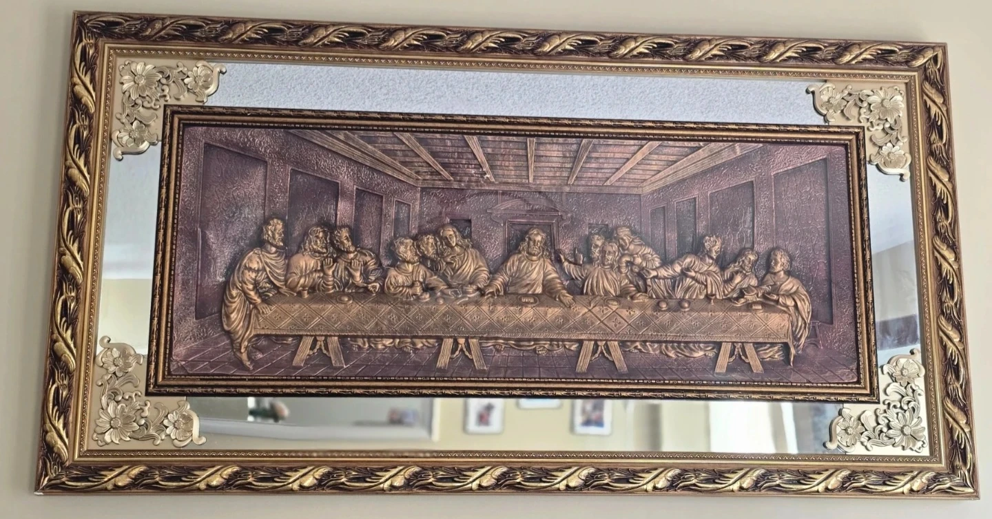 Elegant Large Framed "The Last Supper" Wall Decor - photo 2